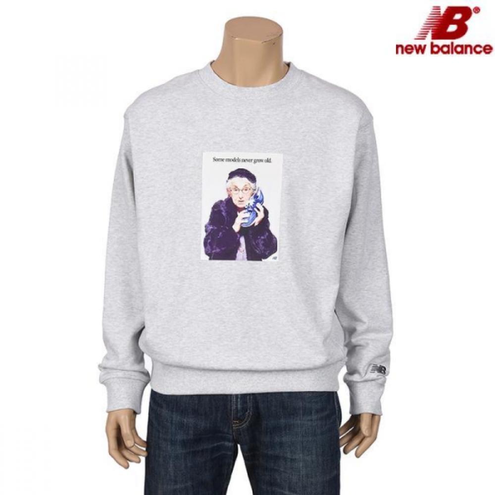 

New Balance Mt41549 Uni Photo Graphic Sweatshirt Nbncebs061 15 14386 Grey/100(L)