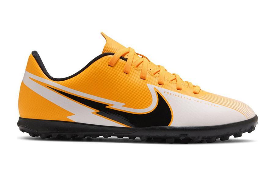 Nike Mercurial Vapor 13 Assassin 13 Club TF Low top Kids' Soccer Shoes Yellow Black Kids' AT8177-801