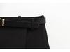 Belted Asymmetrical Double-Breasted High Waist Slimming Shorts - Spring/Summer 2025 Collection