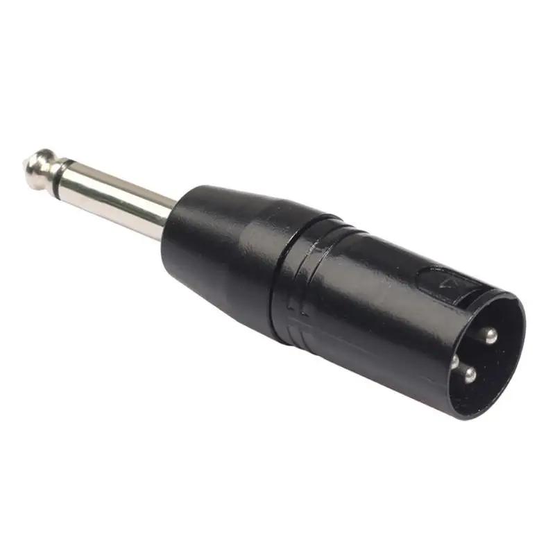 6.35mm Mono Male To XLR 3 Pin Female/Male Audio Plug Converter Adapter Connector for Headphone Microphone Power Amplifier Guitar