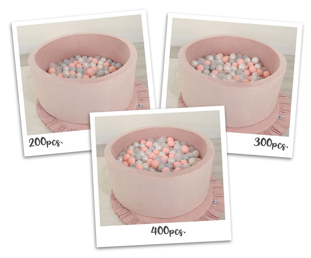 Minky dry pool H-40 cm with 200 balls - pink