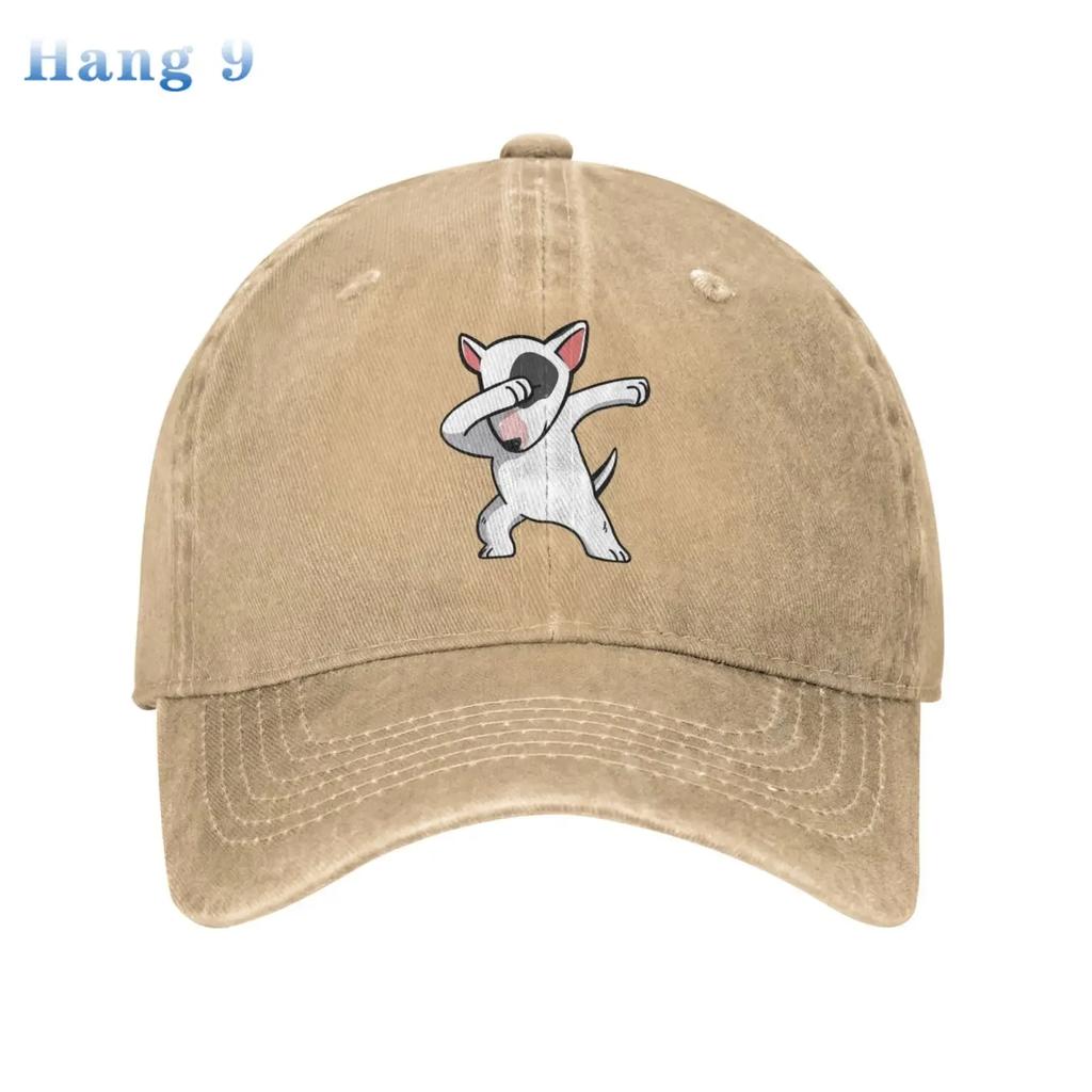 English Bull Terrier Baseball Caps Funny Unisex Soft Casquette Cap Fashion Denim Hat Vintage Adjustable Black