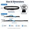 Pet Retractable Belt Leash For Running Reflective Retractable Hand Free Dog Leash with Adjustable Waist Rope For Outdoor Running