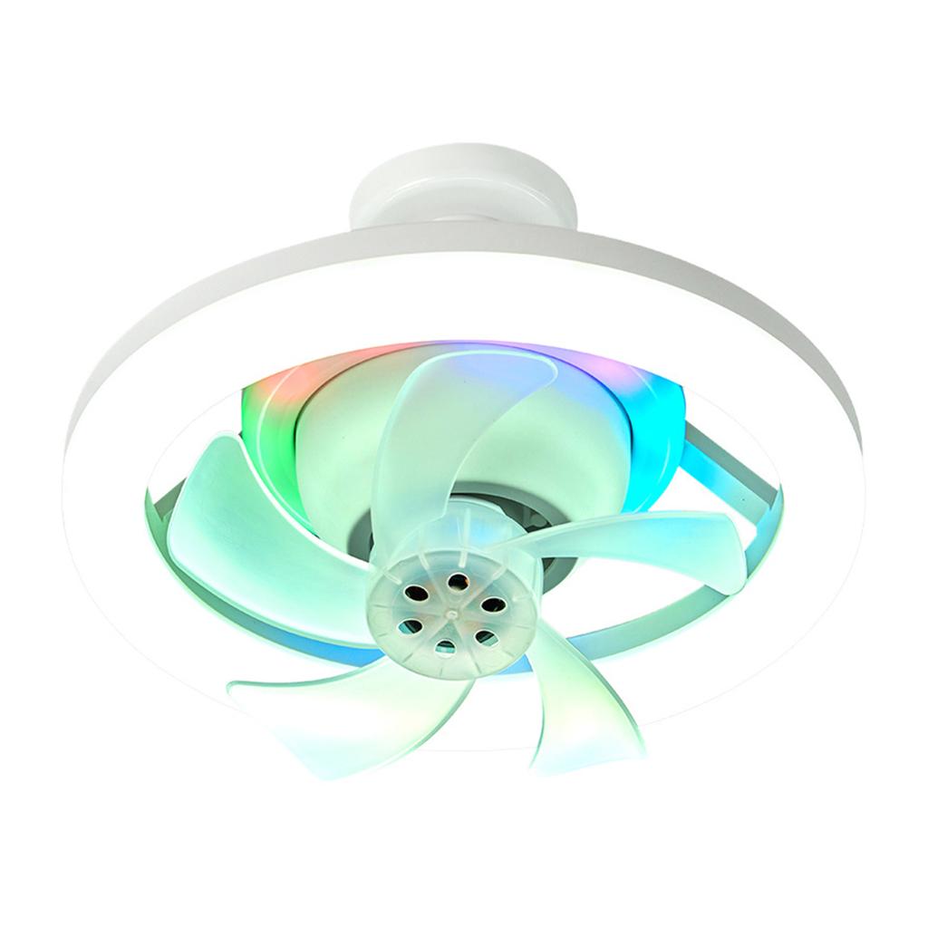 E27 Smart Ceiling Fan with Remote Control 3-Speed AC85-265V Lighting Base for Bedroom and Living Room Lighting