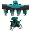 Connecteur de Tuyau 4 Voies 2 Voies 3/4" Diviseur d'Eau de Jardin Adaptateur Robinet Vanne d'Arrêt de Tuyau pour Jardin Domestique