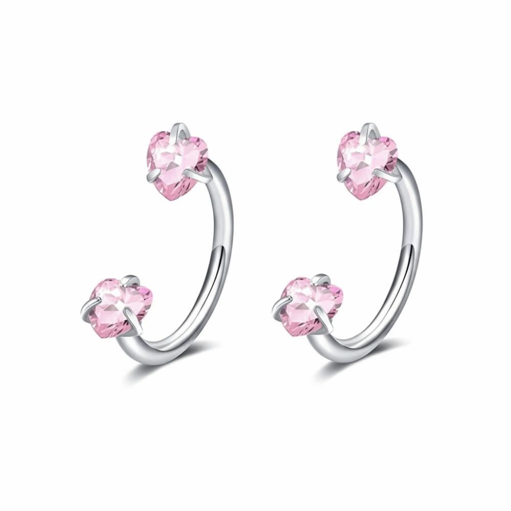 2 PCS Elegant Nose Ring Stainless Steel Daith Piercing Jewelry Cartilage Helix Earrings  Daily