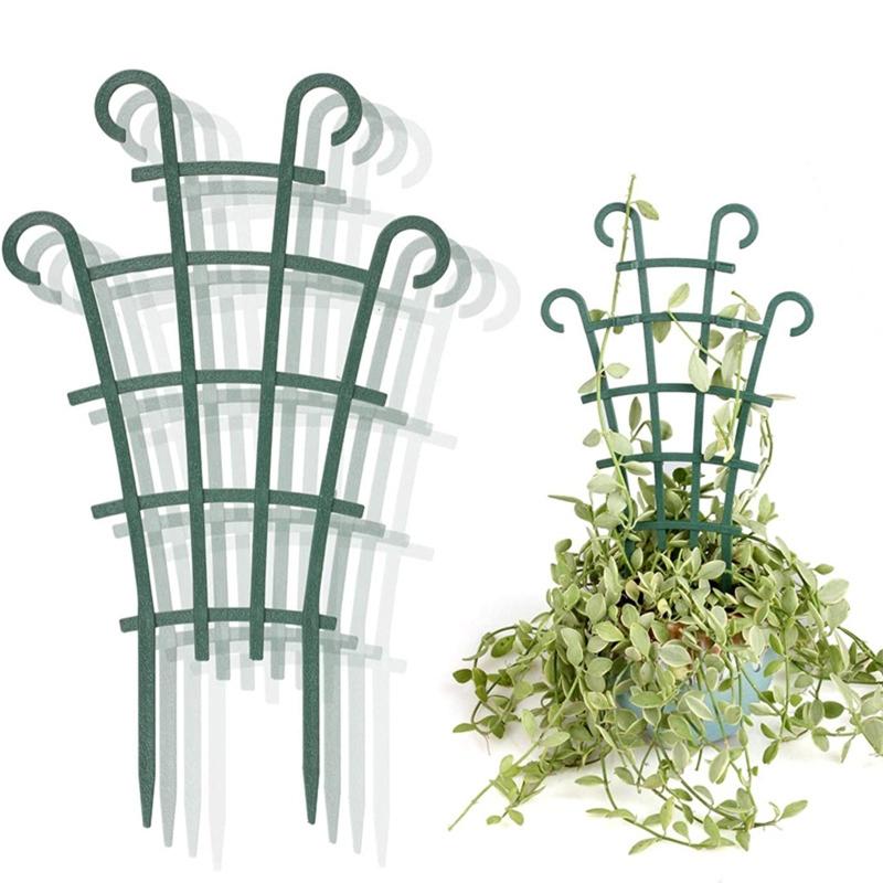 6 Pieces Rustproof Garden Trellis for Potted Climbing Plants Outdoor Indoor Pot Stable Supports for Home Office