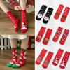 Elk Snow Autumn Winter Santa Women Men Cotton Christmas Socks Long Sock Happy Socks