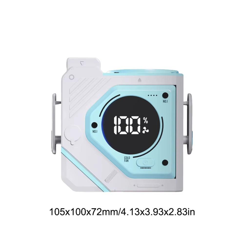 5000/9800mah Hanging Waist Fan Wearable Mini Electric Fan Portable Waist Clip Fan  Outdoor Work