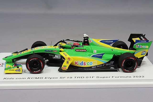 Spark National Model Dallara SF19 KCMG TRD 01F 2022 Super Formula Yusuke Kunimoto 1/43 #18