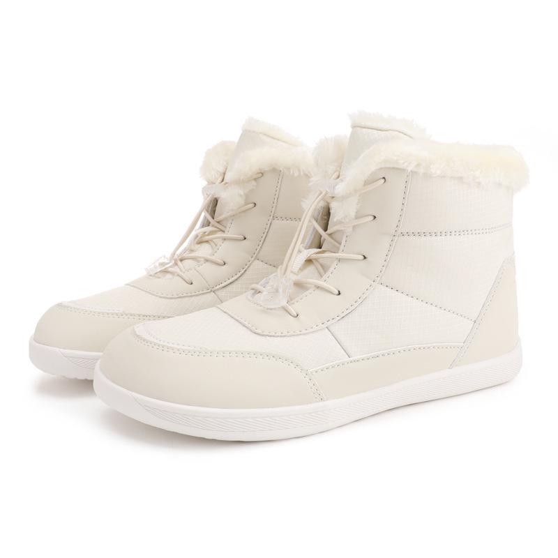 Winter Unisex Kids' Korean-Style Snow Boots: Versatile, Thickened, Velvet-Lined, Warm, Waterproof, and Wear-Resistant.