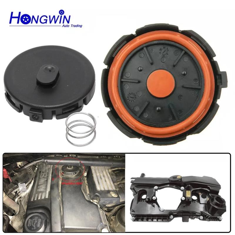 11127555212 PCV Valve Cover Repair Kit Valve Cap With Membrane For BMW N46 Engine E81 E82 E84 E85 E87 E88 E90 E91 E92 E93 X1 Z4