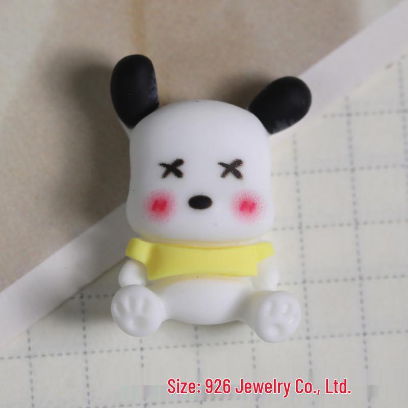 Pacha Dog Cartoon Resin DIY Accessories: Phone Case, Hair Clip, Water Cup Pendant, Decorative Sticker Material.