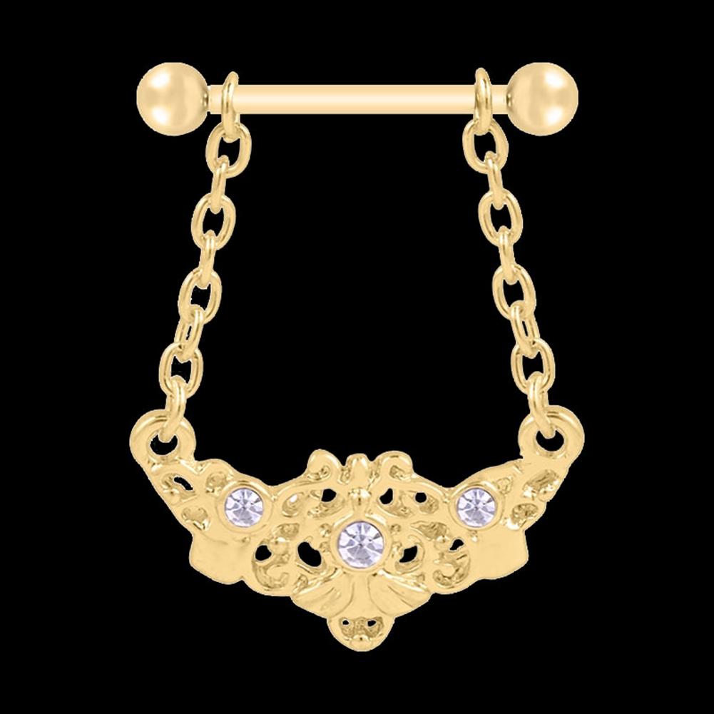 Surgical Steel Body Piercing Jewelry Nipple Ring for Women Girls