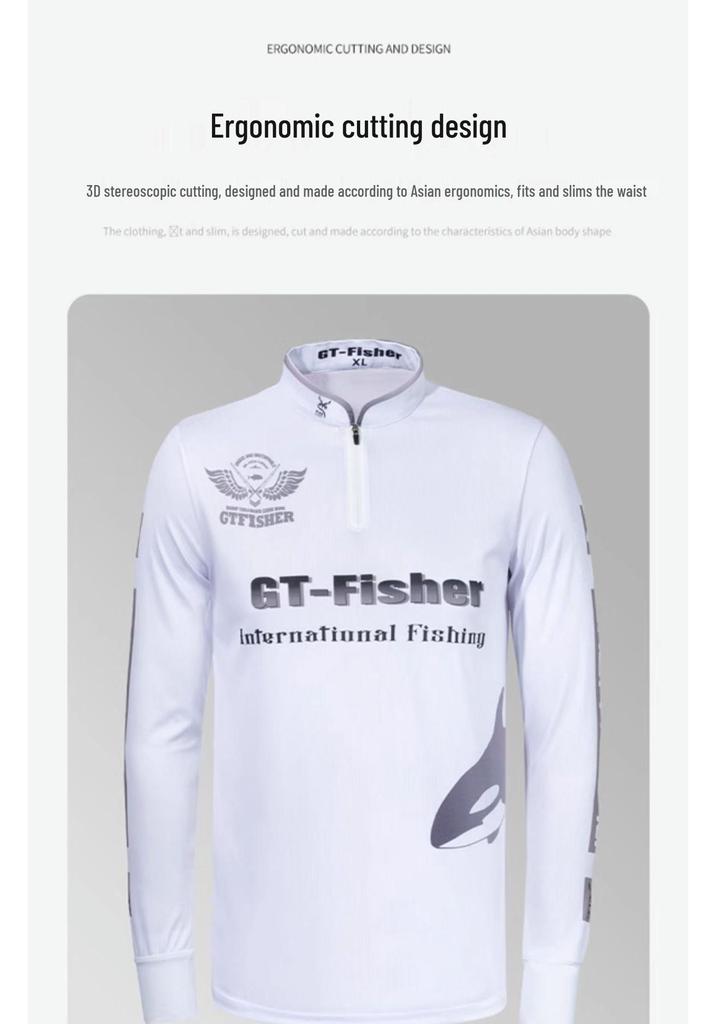 Yikuda Aoshi GT-Fisher Men's Long Sleeve Sun Protection Fishing Shirt