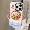 Three Dimensional Luminous Crystal Apple 16 Mobile Phone Case IPhone 15 Promax Suitable for 14 Magnetic Bracket
