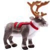 Simulation Deer Doll Plush Toy with Life Like Design Companion Stuffed Animals Toy for Children Christmas Gift Supply