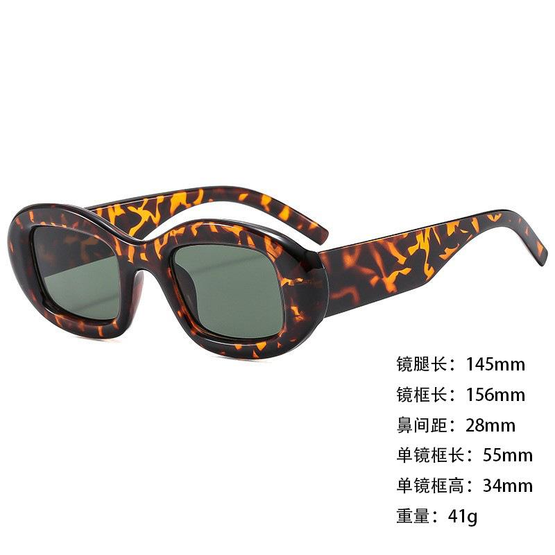 Foreign Trade Sunglasses Wide Legs Big Frame Vgo88 Men'S And Women'S Jelly Color Personalized Uv400 Sunglasses