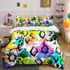 Colorful Triangles With Snake Texture Bedding Set For Kids Luxury Gift 3Pcs Digital Print Comforter Set Soft Comfortable
