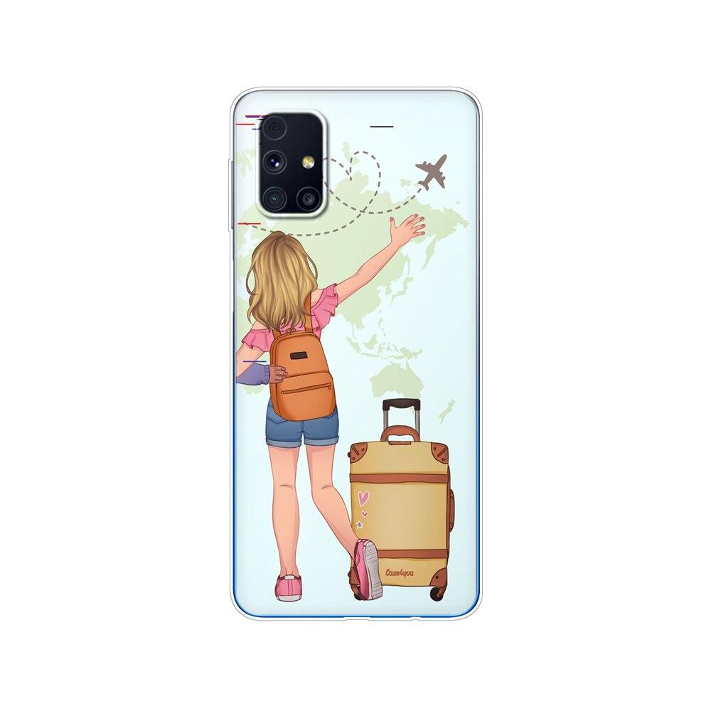 Für Samsung M31s Hülle 6.5 Tpu Weiches Silikon Rückseite Handyhülle Für Galaxy M31S M 31S m317f m317 Funda Winter Schnee Weihnachten