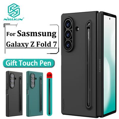 Für Samsung Galaxy Z Fold 7 Handyhülle Nillkin Flüssigsilikonhülle Handschlaufe Typ 180° Öffnen und Schließen Barrierefrei Stoßfest Schützende Rückabdeckung