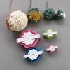 Home Sewing Accessories Crochet 4pcs/Set Flower Shape Fluffy Ball DIY Sewing Weaver Needle Pom Pom Maker Craft Knitting Tools