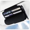 SEAMETAL Car Sun Visor Storage Bag with Glasses Case Luxury Suede Storage Pocket Organizer Card Holder