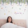 SK9193 Butterfly Vine Wardrobe Cabinet Living Room Entrance Bedroom TV Background Wall Decoration Wall Sticker