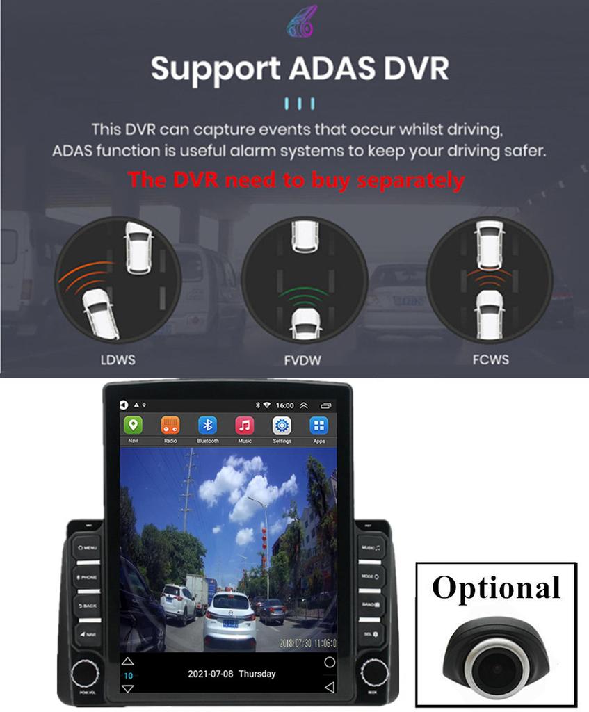 9.7" Vertical Android 11 Stereo Radio GSP Wifi For Chrysler Grand Voyager 11-15