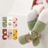 Kids Winter Thicken Socks Baby Skidproof Floor Socks Boy Girls Cartoon Cotton Terry Warm Non-Slip Newborn Tube Socks