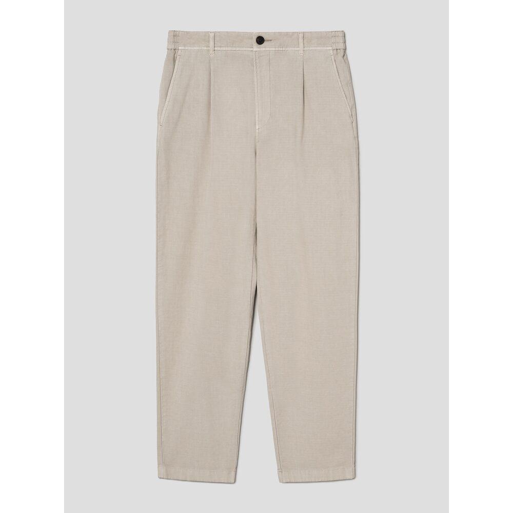 SHIFT.G Garment Dyed Cotton Slacks Beige