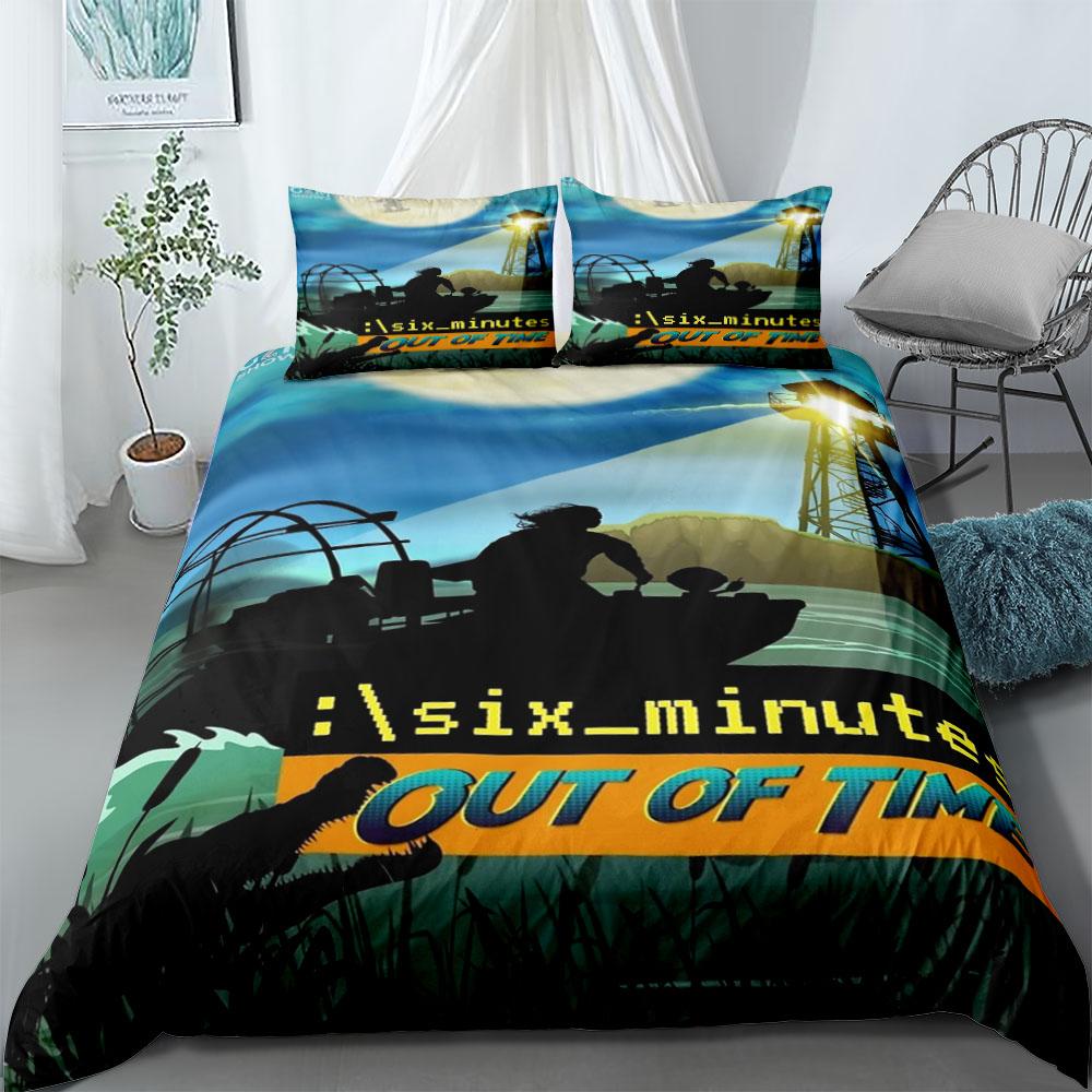 Six Minutes Out of Time Duvet Cover Set Without Sheet King Queen Double Full Twin Single Size Bed Linen Set