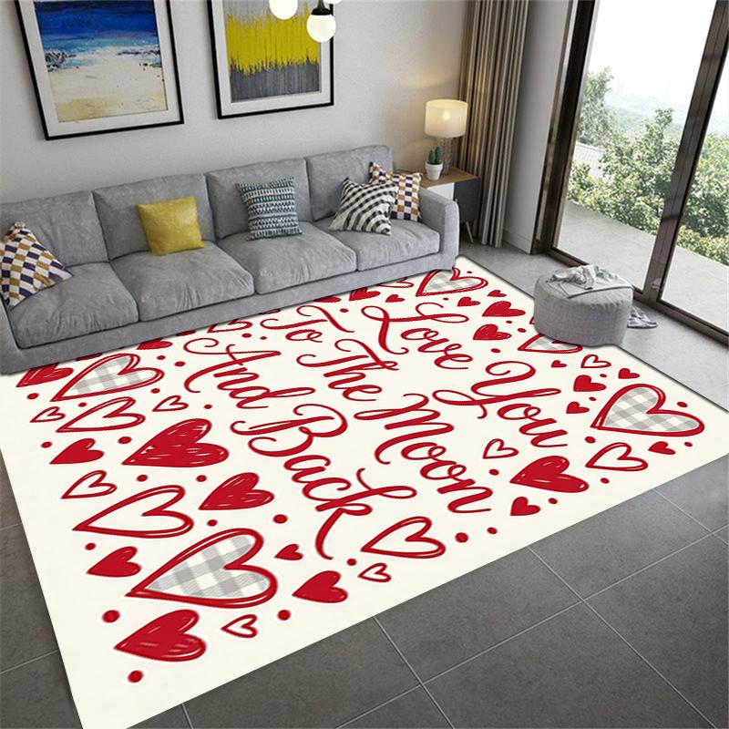 2025 New Love Carpet Rug for Living Room Bedroom Home Sofa Decoration,Kids Play Non-slip Floor Mat