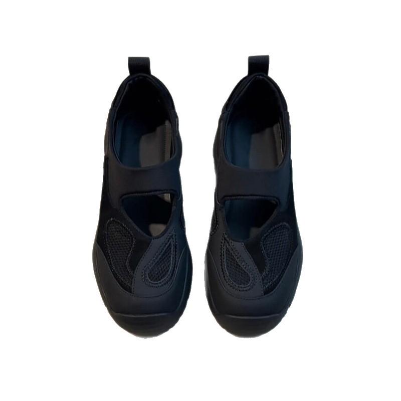 Self-kept Version~ Thick-soled Inner Height Increase Outer Wear Sports Mary Jane Shoes Women's Word with Thick-soled Round Head Lazy Single Shoes