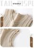 2023 Round Neck Wool Chunky Knit Sleeveless Cropped Cardigan Vest