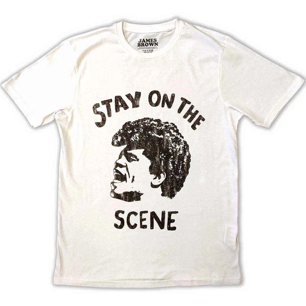 James Brown T Shirt Stay On The Scene new Official Unisex White M