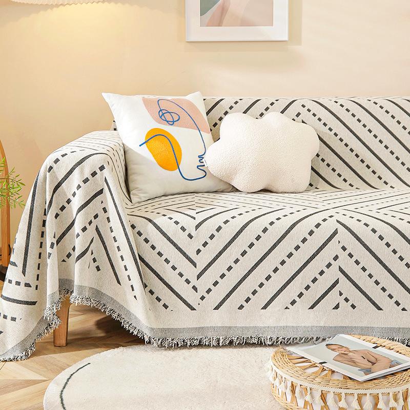 Chenille Leichter Luxus-Sofabezug, Stoff, Vier Jahreszeiten, universell, einfach, modern, All-Inclusive, universeller Sofabezug, High-End-Bezug, Handtuch