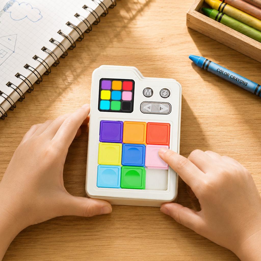 Electronic Klotski Puzzle, Sliding Puzzle for Adults and Kids, Teaser Toy