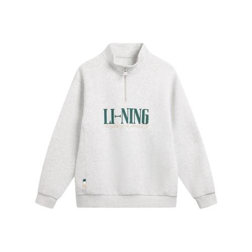 Li Ning Quick-Dry, Cool, Loose-Fit Stand Collar Sweatshirt, Unisex EU L