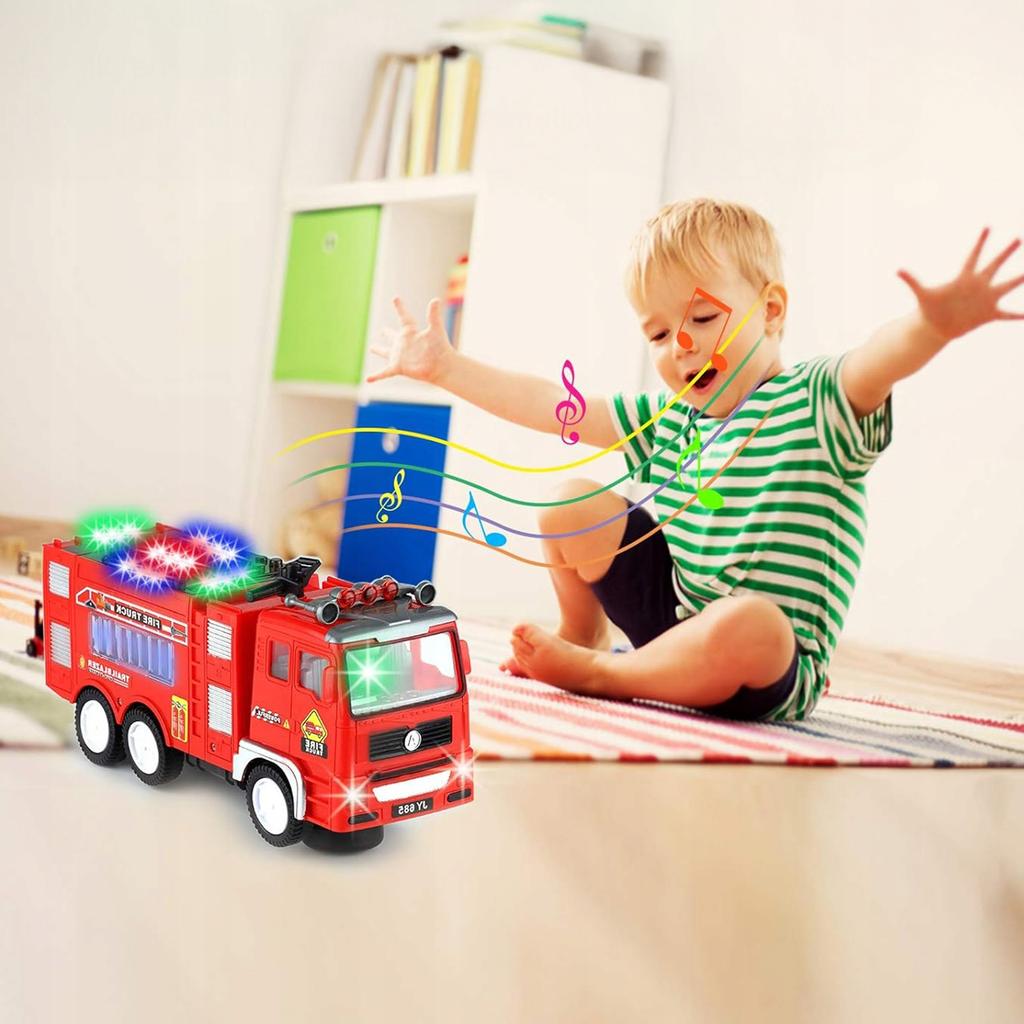FIRE TRUCK FIRE DEPARTMENT Car CAR Driving Playing SOUNDS LIGHTS