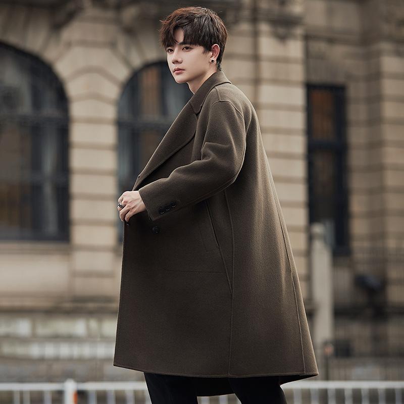 Новая осенне-зимняя корейская версия модного среднего и длинного двухстороннего — фото 3