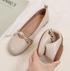 Genuine Leather Woman Casual Flats Female Retro Shoes Low Heeled Soft Soled Flat Shoes Casual Versatile Loafers Women