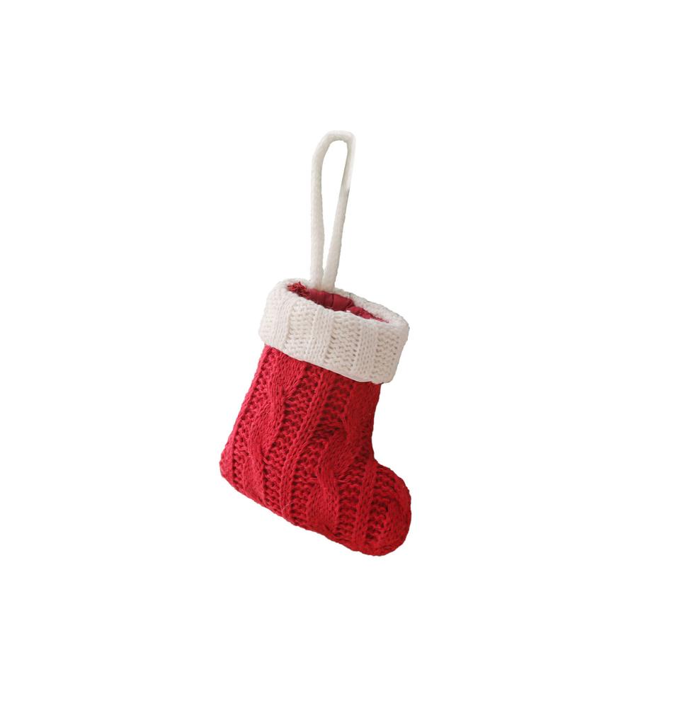 Christmas Decoration Knitted Socks Christmas Tableware Set Knife And Fork Set Socks Home Decoration Supplies