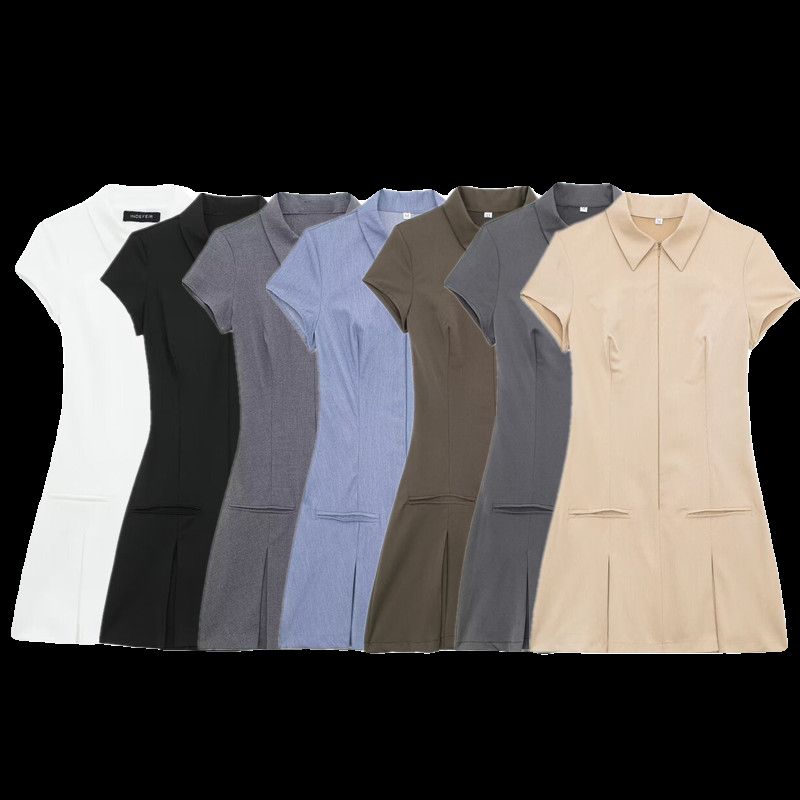 2024 Spring/Summer New Arrival Women's Clothing Silm Easiest for Match Stylish Wide Pleated Short Dress Short Skirt 8342303 802