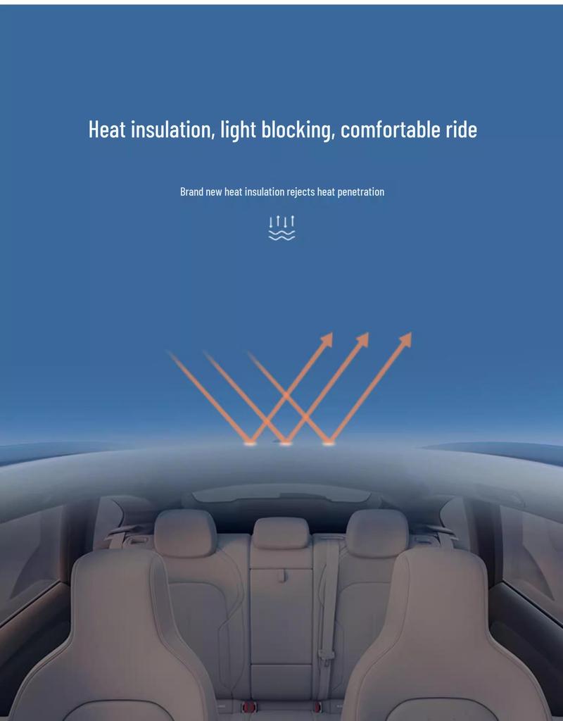 Compatible NIO Firefly EC6/ET5 Panoramic Sunroof Sunscreen & Insulation Curtain