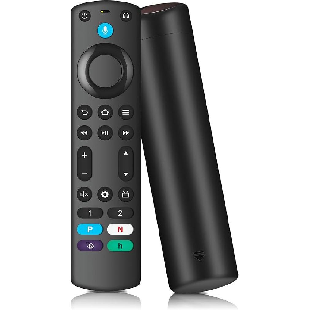 

Замена голосового пульта для ТВ-стика (2-е поколение/4K/Lite),ТВ-куб (1-е/2-е поколение),Smart TV(3-е поколение),Не для Insignia-Toshiba-Pioneer-Smart-TV Voice Smart Remote