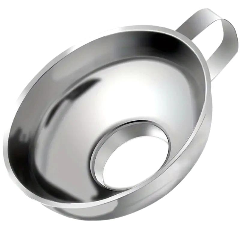 Mycket populär 2 storlekar rostfritt stål vidöppnad konserveringstratt salladsdressing vätsketratt behållare filter köksverktyg prylar