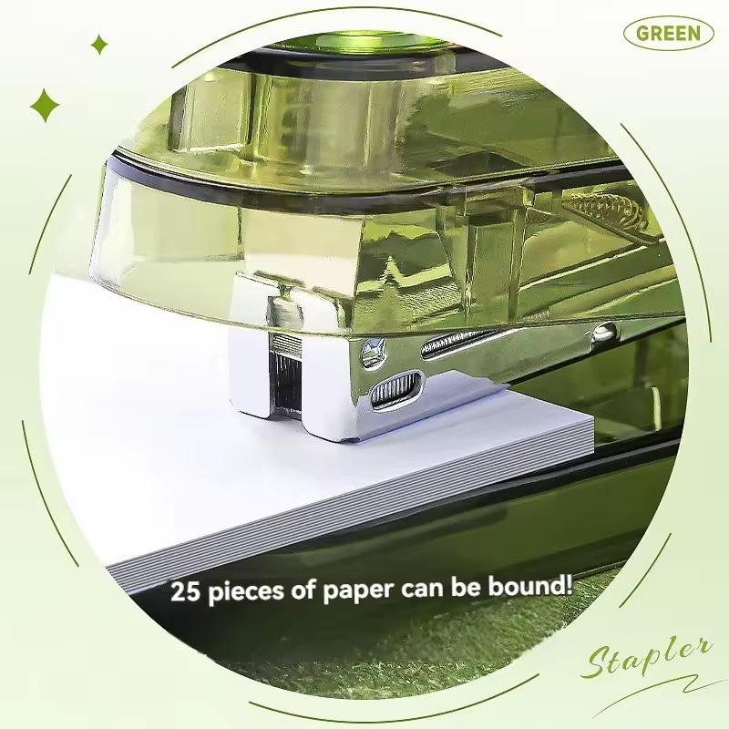 1 Stück tragbarer Tacker tragbare Bindemaschine Mini-Binder arbeitssparend für den Heimgebrauch Tacker Bürobedarf für Schulbedarf