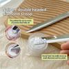 Stainless Steel Curved-End Nail Jewelry Scoop Shovel Nail Beads Glitter Powder Picking Up Container Double Headed Shovel