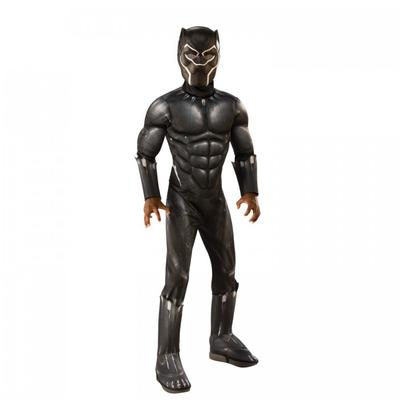 Childrens/Kids Deluxe Black Panther Costume